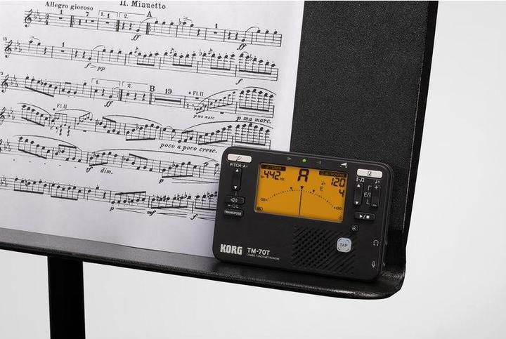 Image du produit Korg Accordeur TM-70 Set Noir, Caractéristiques