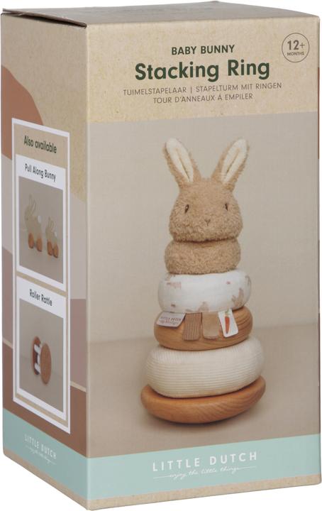 Produktbild Little Dutch Stapelturm mit Ringen FSC Bunny