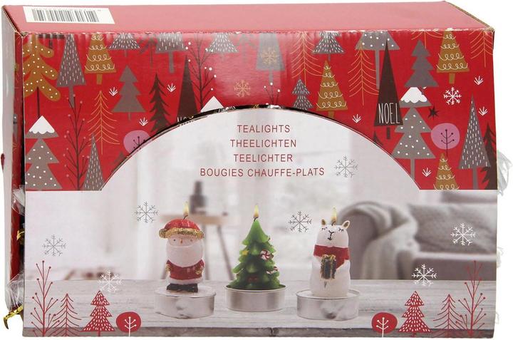 Image du produit Bougie chauffe-plat Noël avec personnage, 24p.