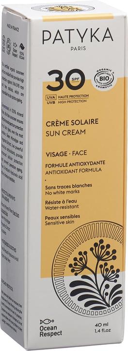 Actual product image Patyka Crème Solaire Visage Sun Protection Factor 30 (Sun cream face, SPF 30, 40 ml)