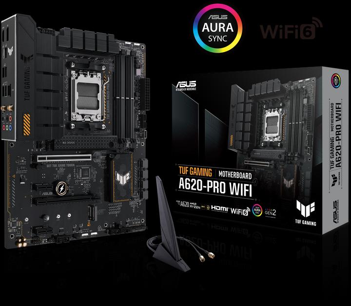 Produktbild ASUS TUF GAMING A620-PRO WIFI (AM5, AMD A620, ATX)