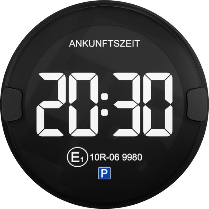Produktbild Ooono P-Disc N°2 dark - Elektronische Parkscheibe mit Zulassung fürs Auto-vollautomatische Parkuhr
