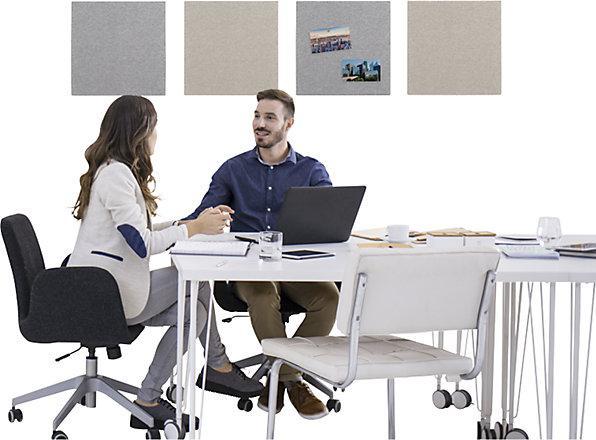 Actual product image Legamaster Comboboard Board Up light gray 75 cm x 75 cm (Bulletin board, 75 x 75 cm)