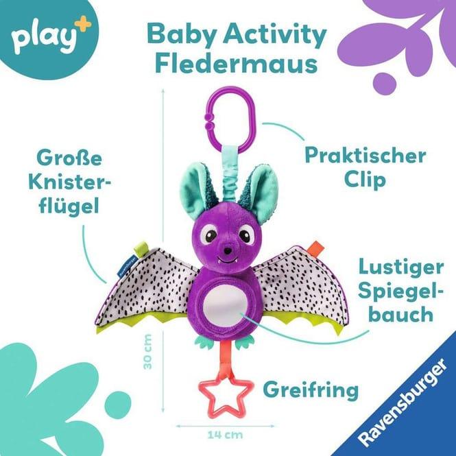 Image du produit Ravensburger 12034051 Play+ Baby Activity Bat, jouet pour bébé de 0 mois et plus (6 cm)