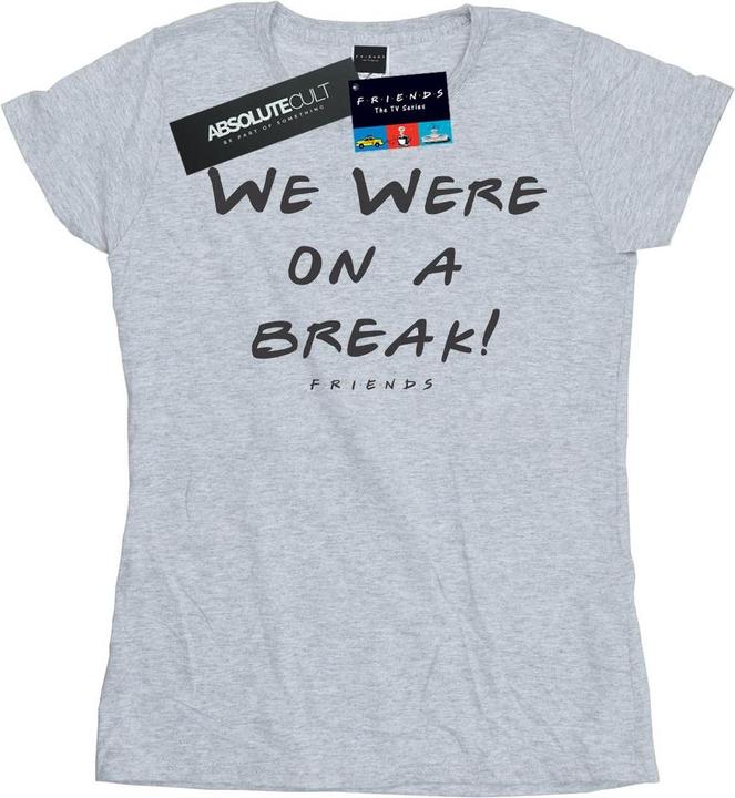 Friends We Were On A Break Text TShirt (S)