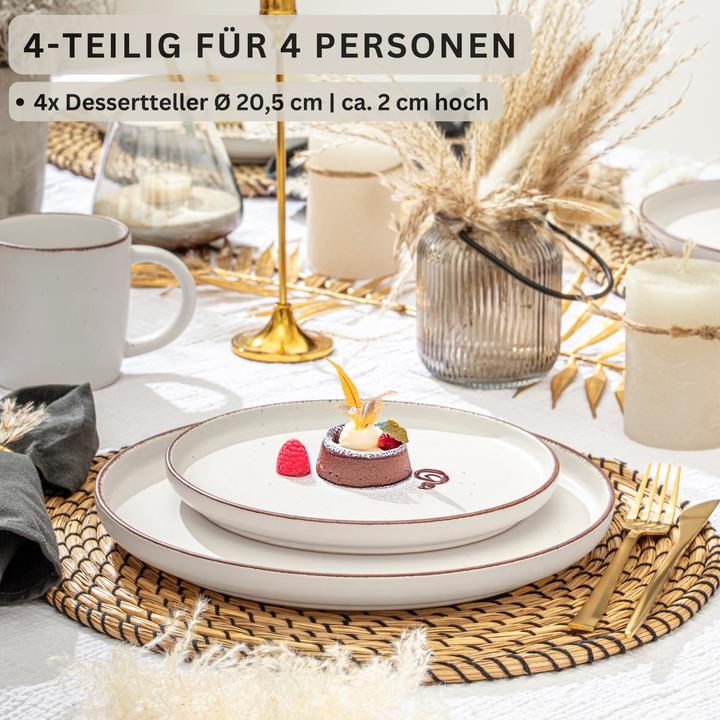 Produktbild Sänger Dessertteller Set Bombay Ivory (4 x, 20.50 cm)