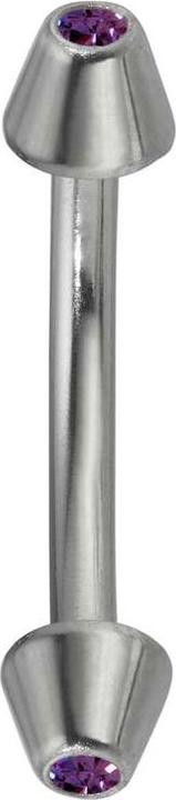 Bijouteria Augenbrauenpiercing (Chirurgenstahl 316L, Kristall)