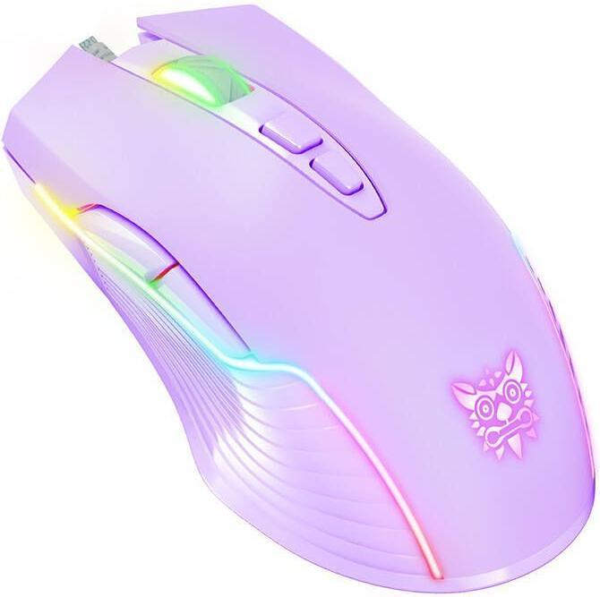 Actual product image Onikuma RGB Wired Gaming Mouse CW905 Purple (Cable)