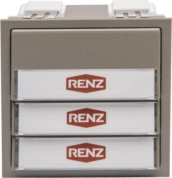 Produktbild Renz Tastenmodul 97-9-85271 3 Taster grau (alt: 97-9-85098)
