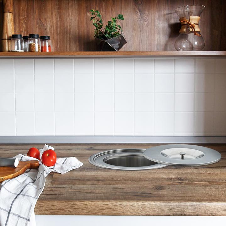 Image du produit Relaxdays Mülleimer Arbeitsplatte (8 l)