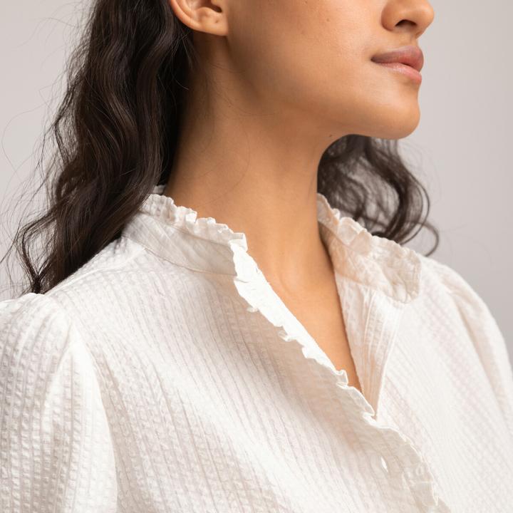 Immagine prodotto La Redoute Collections Camicetta a maniche lunghe con collo a balze (46)