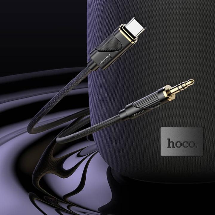 Produktbild Hoco UPA30 Digital Audio / AUX Umwandlungskabel auf Typ-C, Schwarz (1 m)
