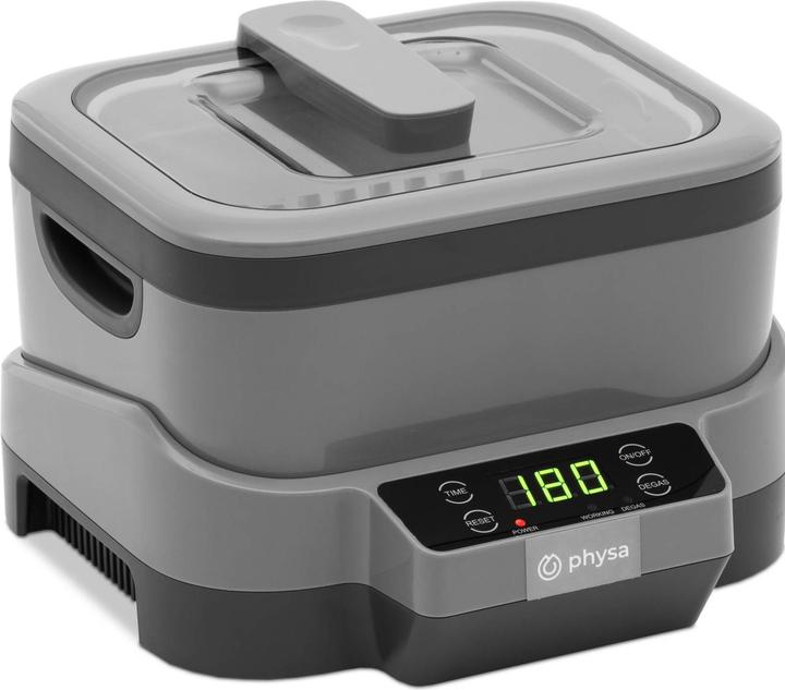 Immagine prodotto Physa Pulitore a ultrasuoni - 1,2 l - 70 W - Timer - Modalità Degas (40 kHz, 1200 ml)