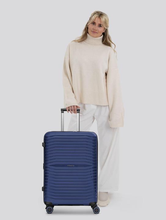 Actual product image Stratic Shine 4-wheel trolley 65 cm with expansion fold (69 l, M (50 - 90l))