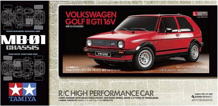 Immagine prodotto Tamiya 1/10 RC VW Golf II GTI 16V (MB-01) (Kit)