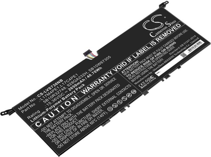Image du produit NoName Batterie pour Lenovo IdeaPad 730S 13 etc.
