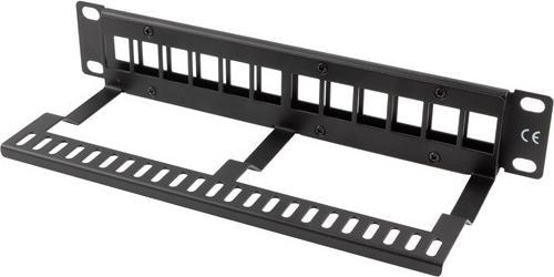 Actual product image Lanberg patch panel blank 12 port 1U