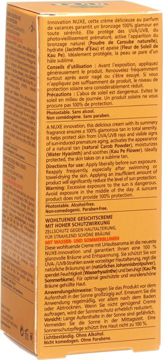 Image du produit Nuxe Crème Délicieuse Visage Spf 30 Sun (Crème solaire, SPF 30, 50 ml, 77 g)