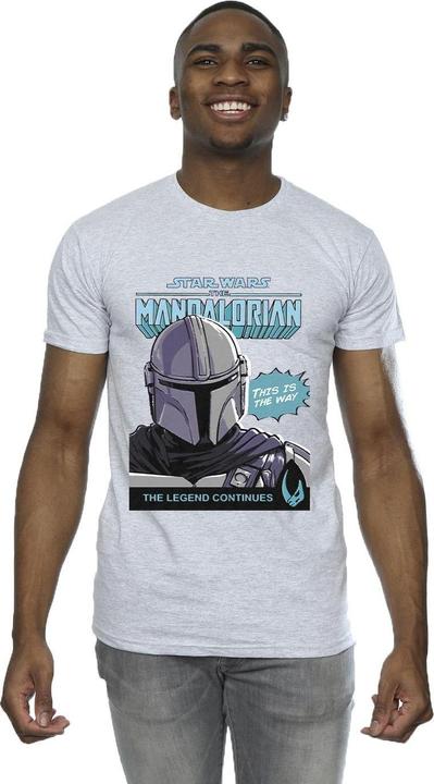 Immagine prodotto Star Wars Mando Comic Cover Maglietta Uomo (4XL)