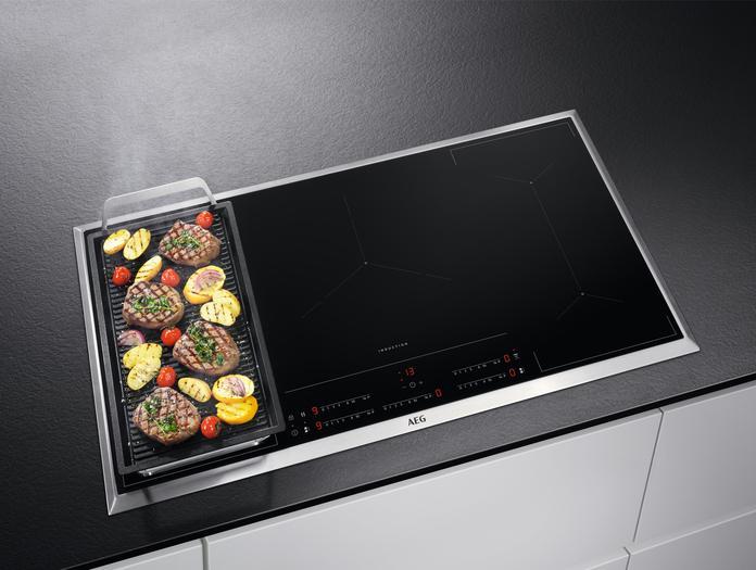 Actual product image AEG IKS9545BXB Self-contained hob / Induction / 6000 series with MultiBridge / Hob²Hood / 90 cm / Noble
