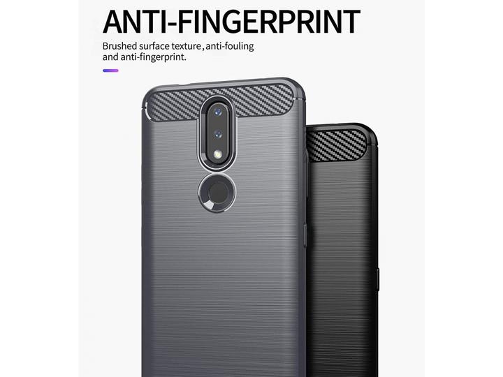 Produktbild Screenguard Nokia 2.4 Hülle Carbon Brushed Soft TPU (Nokia 2.4)