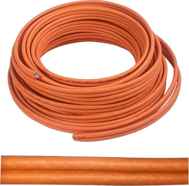 Image du produit Helos Câble de pose duplex,Cat.7 Rohkabel, S/FTP, PiMF, LSZH, orange, 500m TrommelCâble brut Cat.7, 600 (S/FTP, CAT7, 500 m)