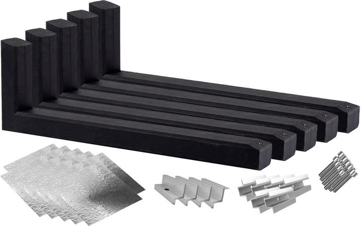 Produktbild Wattstone PV-Aufständerung Flachdach für 4 Solarmodule 15° Betonsockel alukaschierte Bautenschutzmatte (Solaranlage Montagematerial)