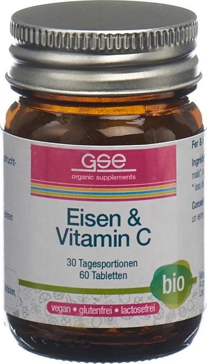 Produktbild GSE Eisen + Vitamin C Complex Bio Tabl (60 Stück, Tabletten, 123 g)