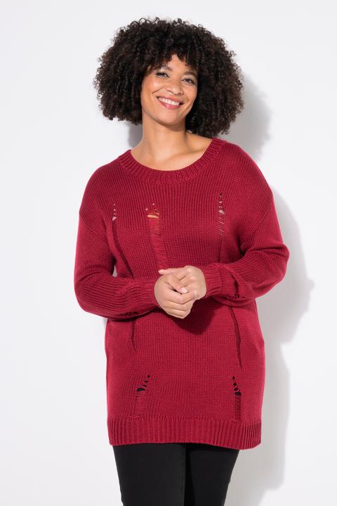 Produktbild Angel of Style Pullover, Loose Fit, Destroyed-Look (60)