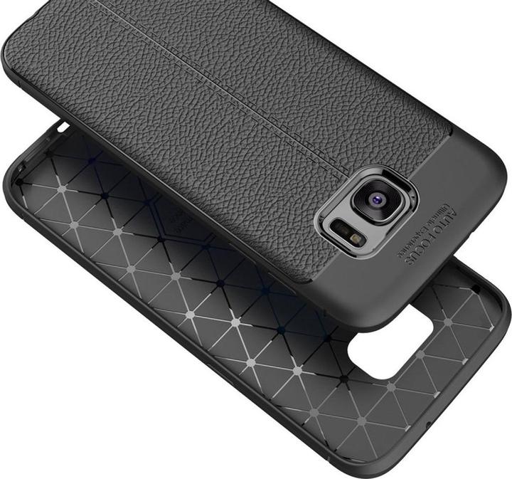 Produktbild König Design Handyhülle für Samsung Galaxy S6 Schutzcase Cover Silikon Bumper Etui Schwarz (Samsung Galaxy S6)