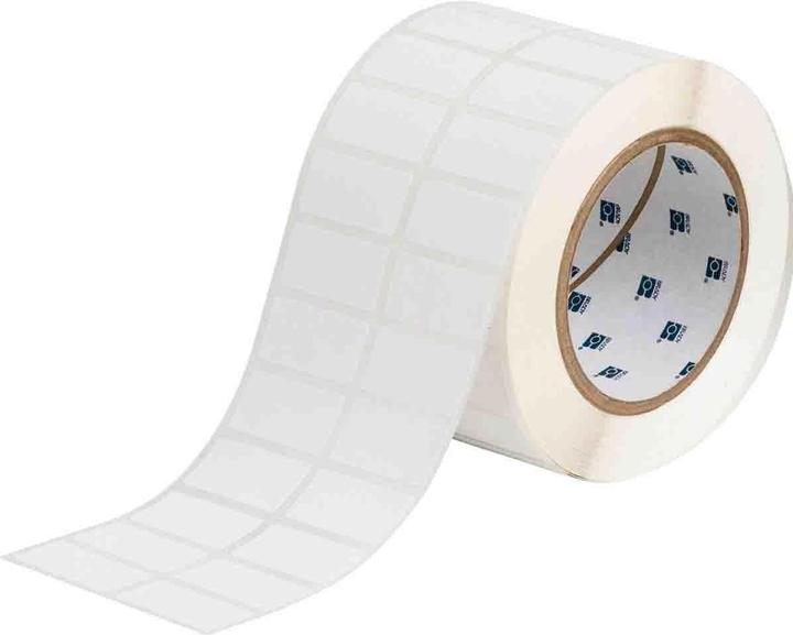 Actual product image Brady THT-6-449-3, polypropylene, matt, white, 38.10 x 19.05 mm, removable, 2-lane (3000 E.) (3.81 cm)