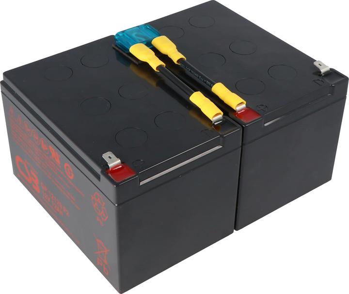 Produktbild CSB Akku passend für APC Ersatzbatterie Nr. 6 APC-RBC6, SCD6 Ersatzbatterie vormontiert mit Kabel un