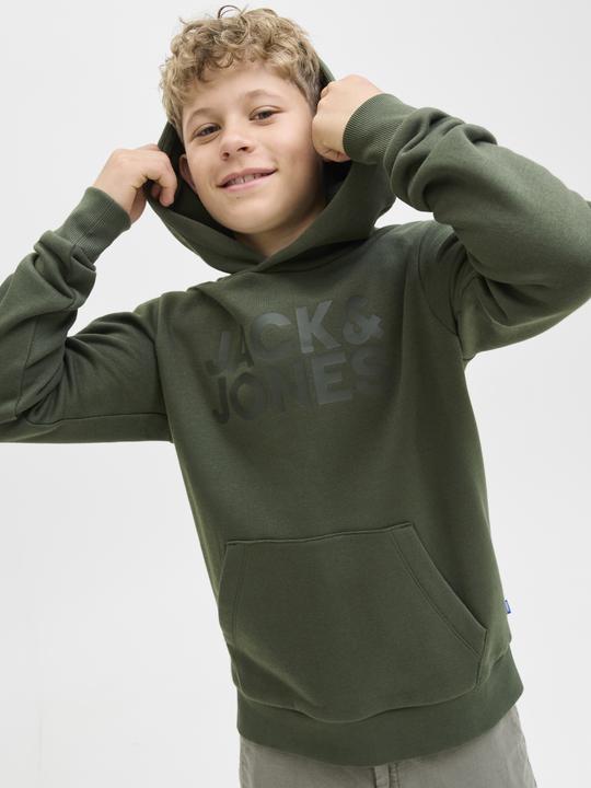 Actual product image Jack & Jones Jjecorp Logo Sweat Hood Noos Jnr (140)