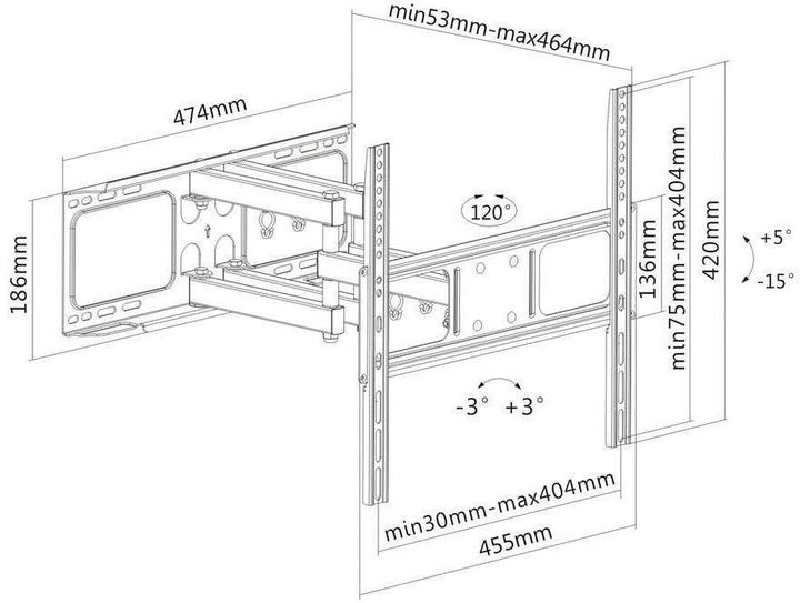 Produktbild Purelink TV Halterung - Swivel - Vesa 400 (Wand, 52", 40 kg)