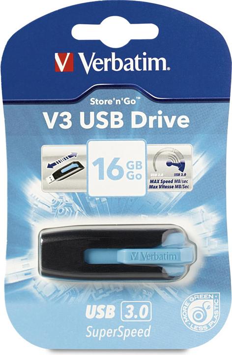 Actual product image Verbatim Store n Go V3 USB Drive (16 GB, USB-A)