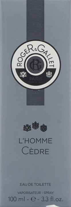 Image du produit Roger & Gallet L’Homme Cedre by Eau de Toilette Spray 100 ml (Eau de toilette, 100 ml)