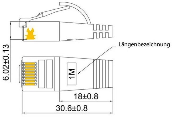 Actual product image Wirewin Network cable (STP, CAT6, 0.50 m)