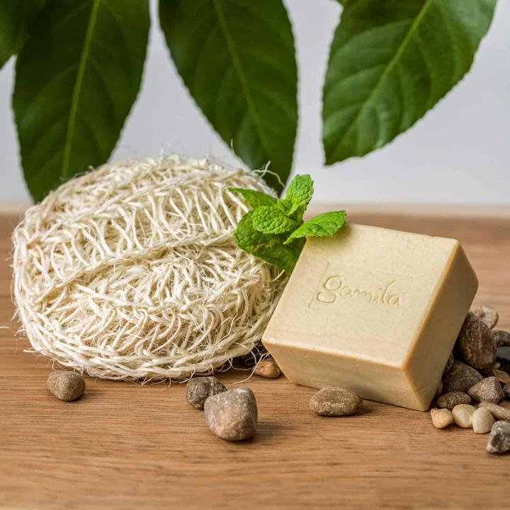 Actual product image Gamila Secret Cream Bar Spearmint Sparkle 115g (Hard soap)