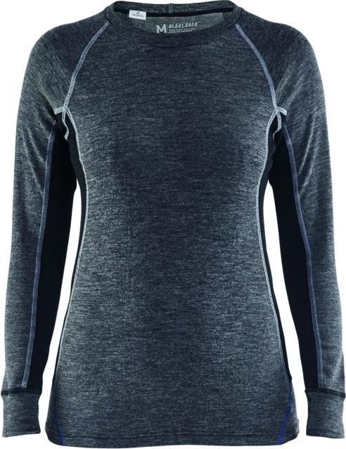 Produktbild Blakläder Damen Unterhemd WARM grau / schwarz (L)