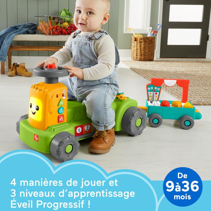 Produktbild Fisher-Price Lernspass 4-in-1 Markt-Traktor (D,E, F)