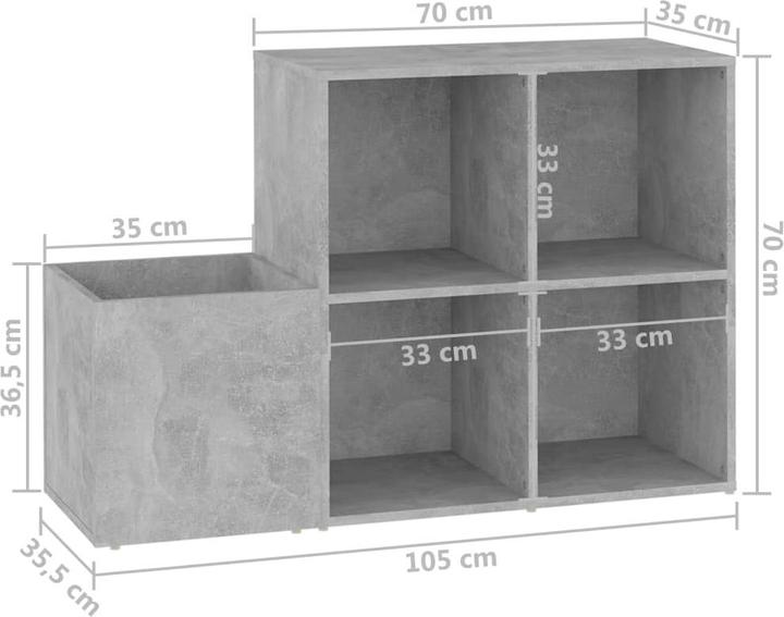 Actual product image VidaXL Kamila (105 x 35.5 x 70 cm)