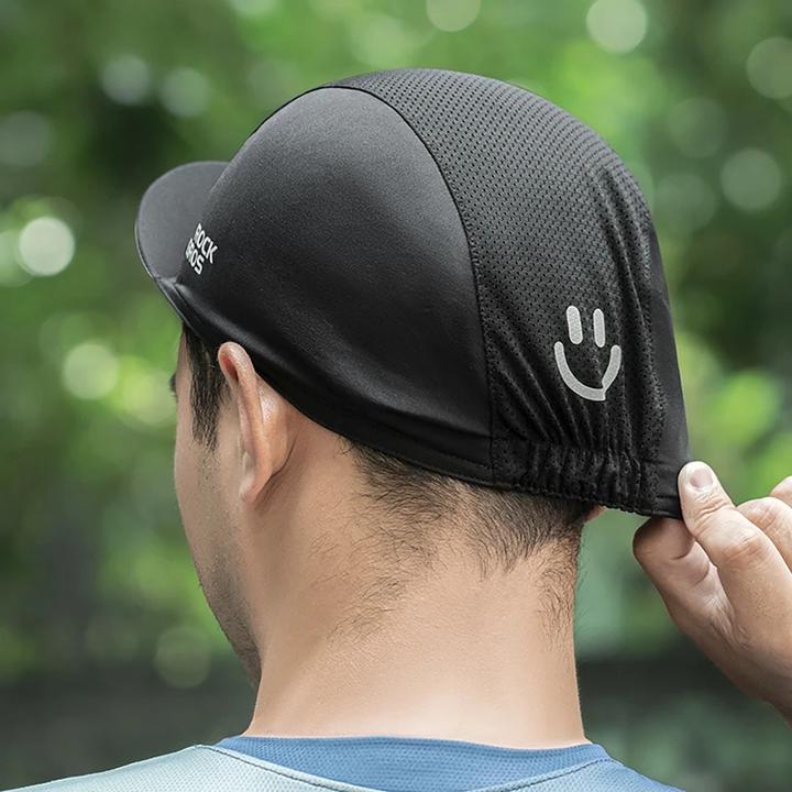Actual product image Rockbros 18230005001 cycling cap with peak - black