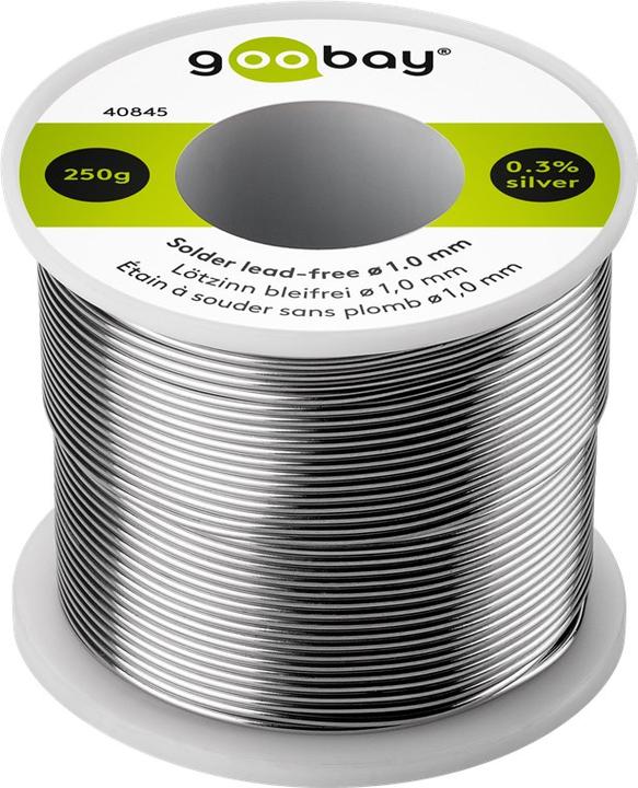 Immagine prodotto Goobay Saldatura professionale senza piombo, ø 1,0 mm, 250 g (Saldatura)