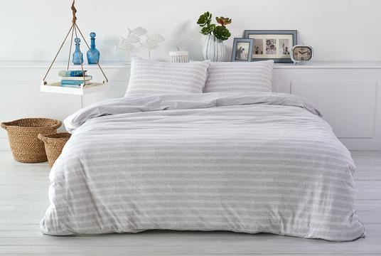 Produktbild Living Home Melange Jersey Double Face (Bettwäsche Set, 65 x 65 cm, 200 x 210 cm)