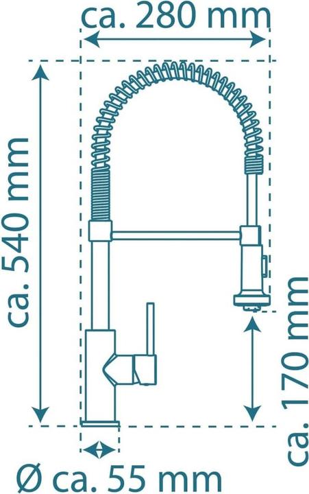 Produktbild Schütte BOSTON Spiralfeder Spültischarmatur