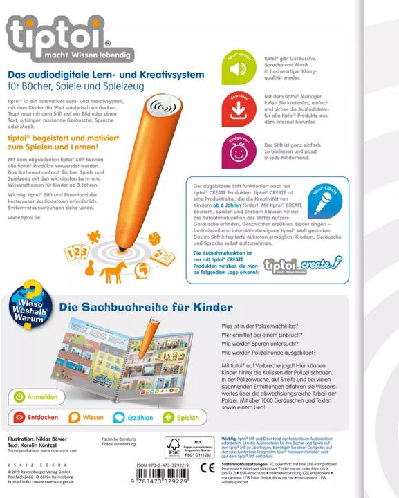Produktbild tiptoi Unterwegs mit Polizei (Deutsch, Karolin Küntzel, Niklas Böwer, 2019)