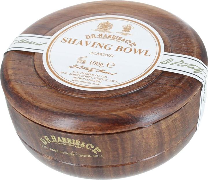 D.R. Harris Rasierseife Almond im Holztiegel (Rasierseife)