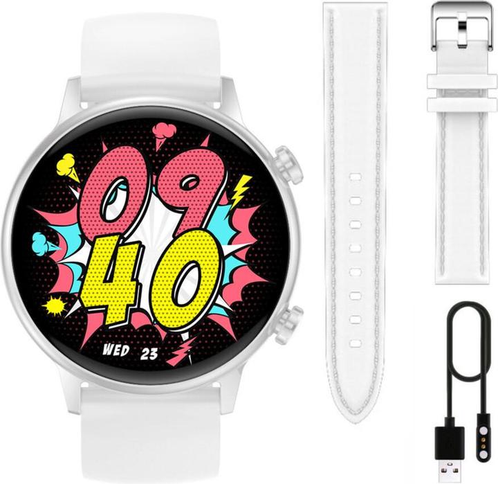 Image du produit Manta Smartwatch damski Alexa Mini biały (39 mm)