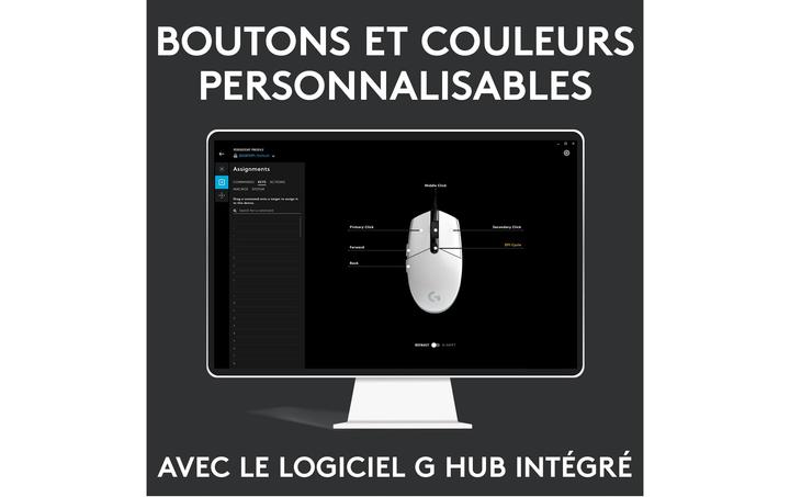 Image du produit Logitech G G203 Lightsync (Filaire)