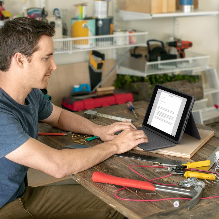 Actual product image Logitech rugged folio (CH, iPad 2019 (7th gene), iPad 2020 (8. Gen), iPad 2021 (9th Gen))